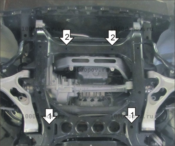 Защита Motodor 12707 Volkswagen Touareg 2002-2018 (Картер) — рисунок 3