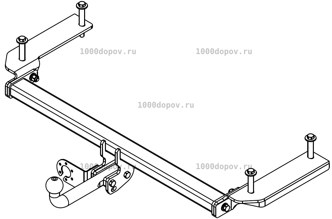 Фаркоп Avtos CE 05 Chery Tiggo 4 Pro 2022-н.в. — рисунок 1