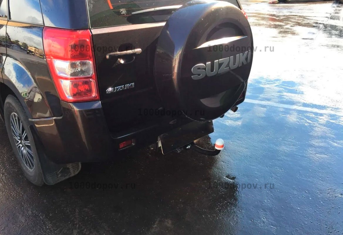 Фаркоп Трейлер 7900 Suzuki Grand Vitara 2005-2015 (5 дв., 2л, запасное колесо на двери) — рисунок 11