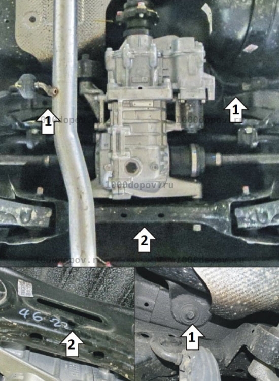 Защита Motodor 70905 Hyundai Tucson 2021-н.в. (Зад. дифф.) — рисунок 3