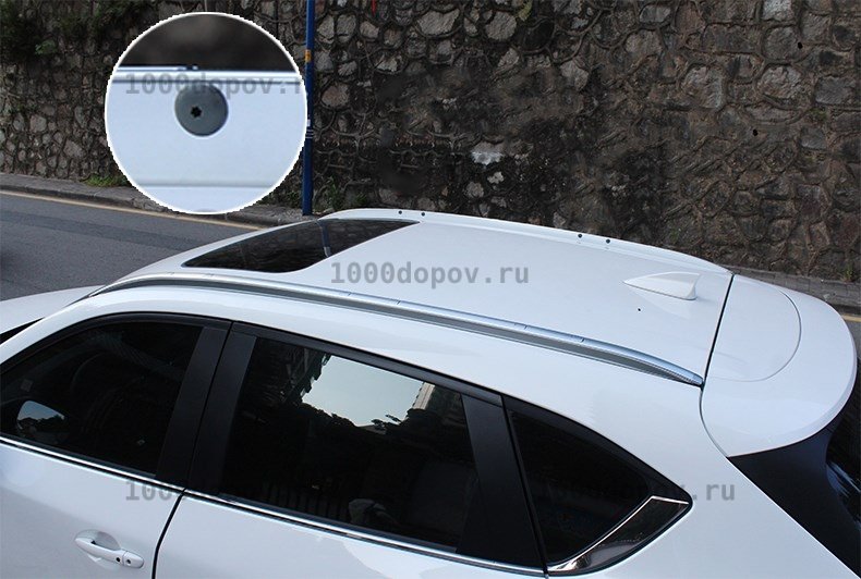 Рейлинги Mazda CX-5 2017-н.в. серебро (кроме китайской версии) — рисунок 19