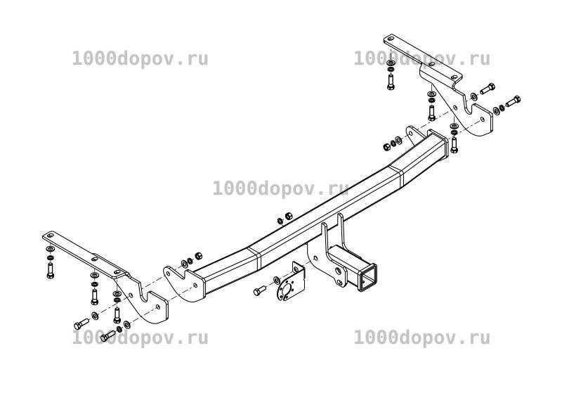 Фаркоп Avtos TY 51 Toyota RAV-4 2005-2012 — рисунок 1