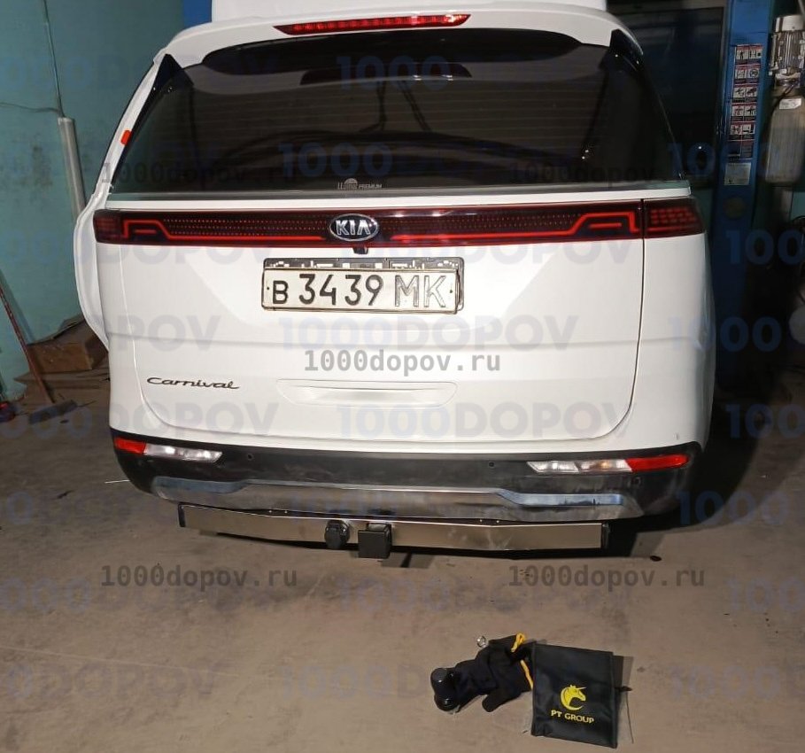 Фаркоп PT Group KCA-20-991124.00 с НЕРЖ накладкой  Kia Carnival 2020-н.в — рисунок 2