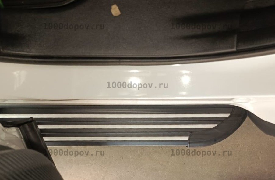 Пороги подножки на Changan CS55 2020-2023 в полоску — рисунок 7