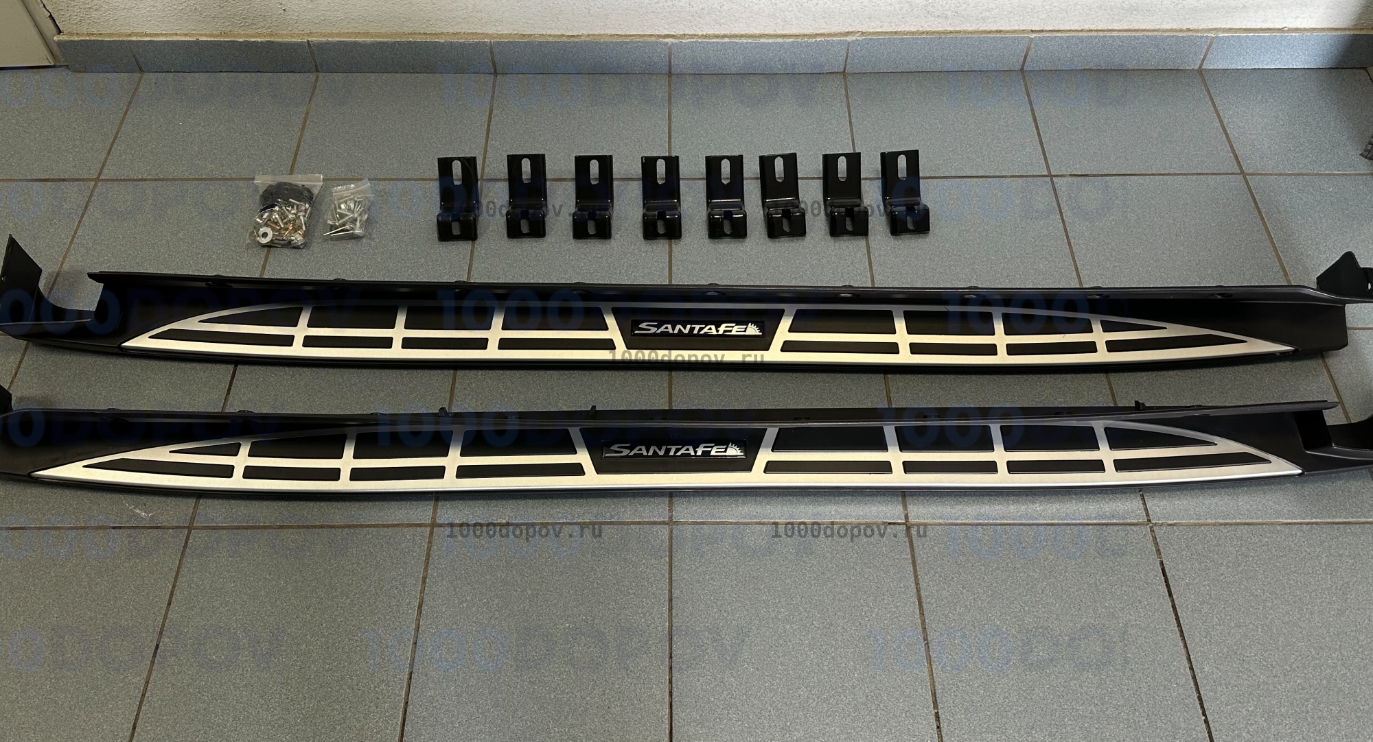 Пороги подножки на Hyundai Santa Fe 3 2012-2018 (кроме Grand) — рисунок 19