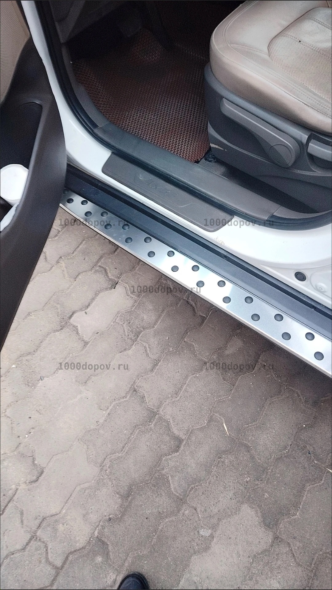 Пороги подножки на Hyundai IX35 2010-2015 — рисунок 2