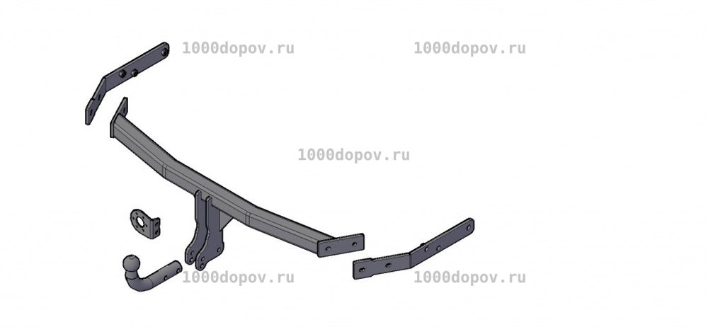 Фаркоп Трейлер 8122 Great Wall Hover Н3 New (СС 6461КМ2С) 2014-н.в. — рисунок 3