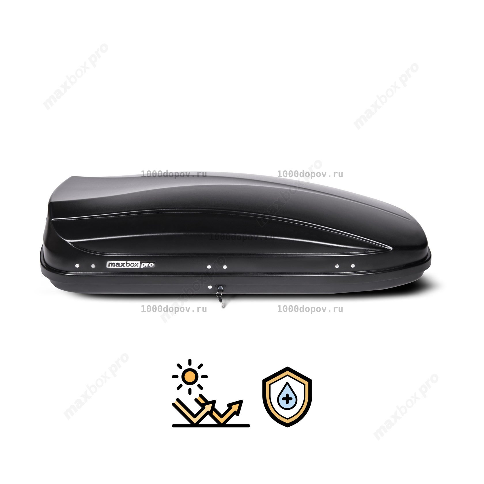 Автобокс MaxBox PRO 460 (средний) черный — рисунок 2