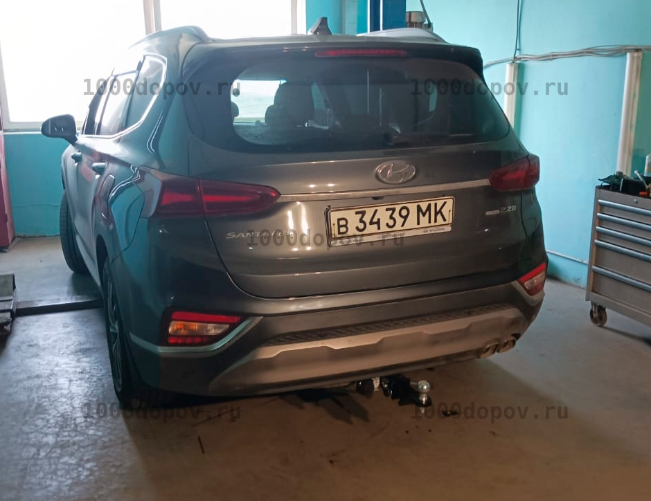 Фаркоп Leader Plus H230-E Hyundai Santa Fe 2018 - 2020 — рисунок 19