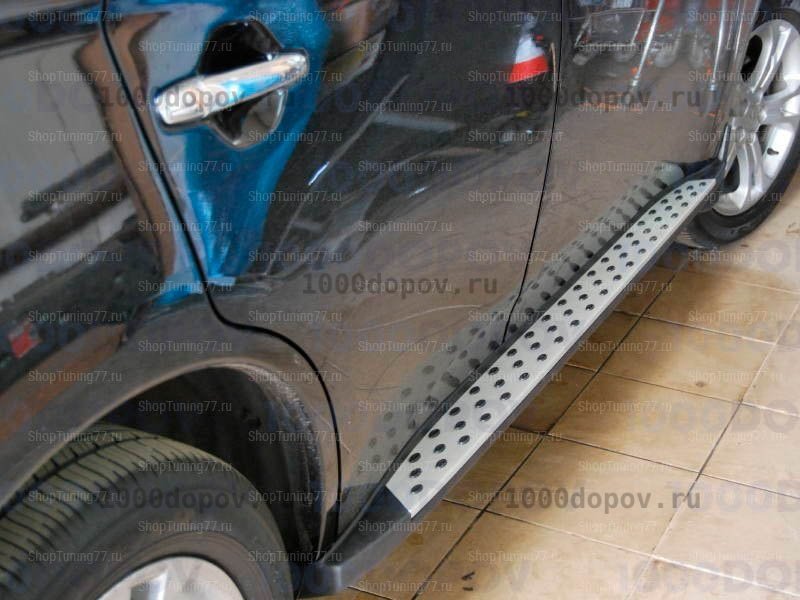 Пороги подножки на Mitsubishi Outlander 2012-2023 (в стиле BMW) — рисунок 5