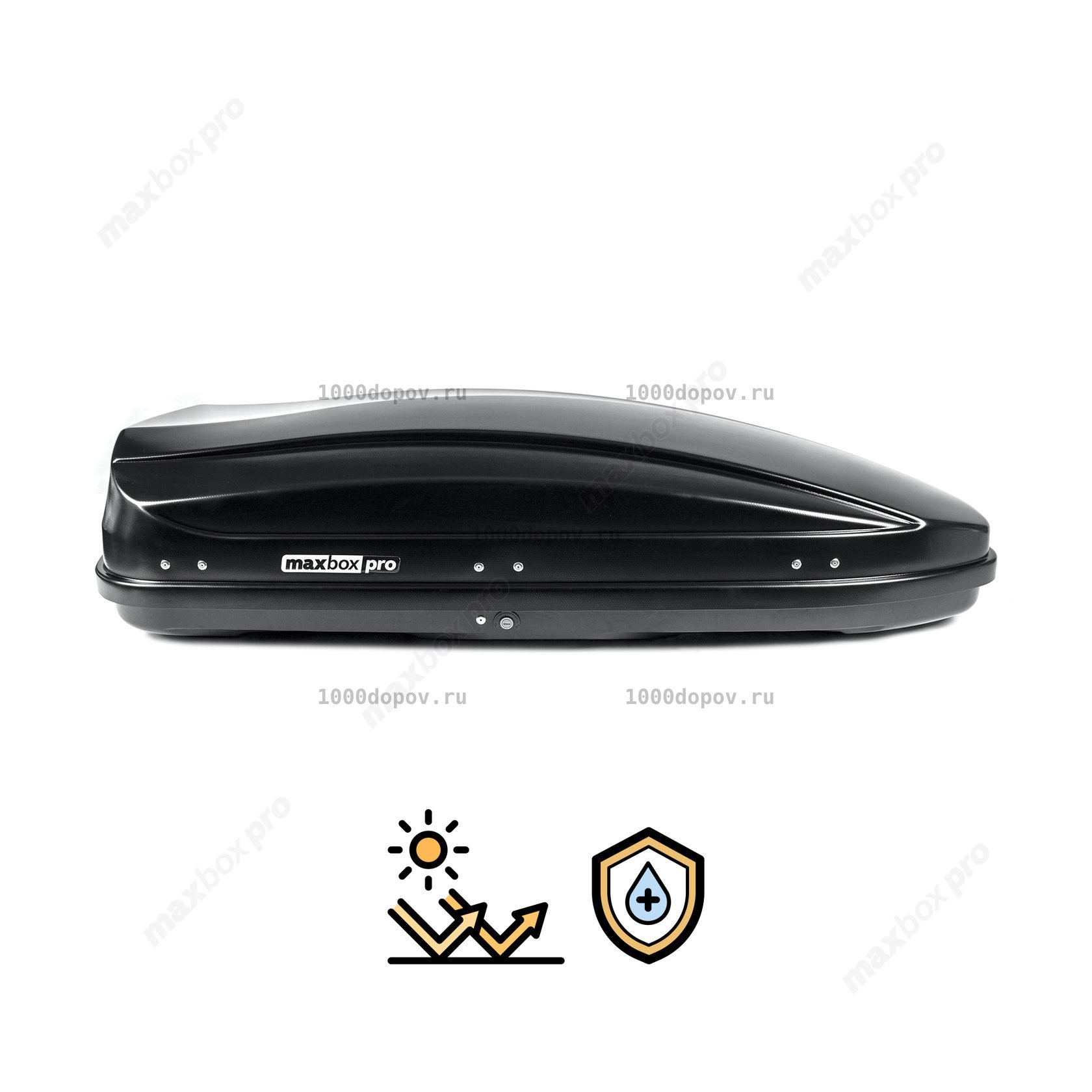 Автобокс MaxBox PRO 460 (средний) карбон черный — рисунок 4