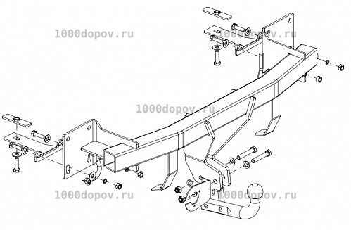 Фаркоп Baltex 12215612 Mazda CX-5  2011-2017 — рисунок 2