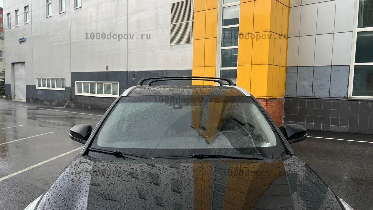 Багажник на рейлинги Toyota Highlander (XU50) 2013-2020 черный — рисунок 6