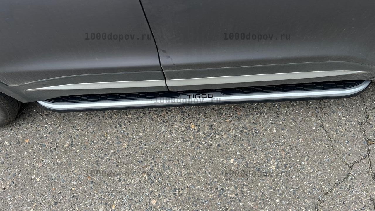 Пороги подножки на Chery Tiggo 8 / 8 pro / 8 pro max 2019-н.в. новые — рисунок 2
