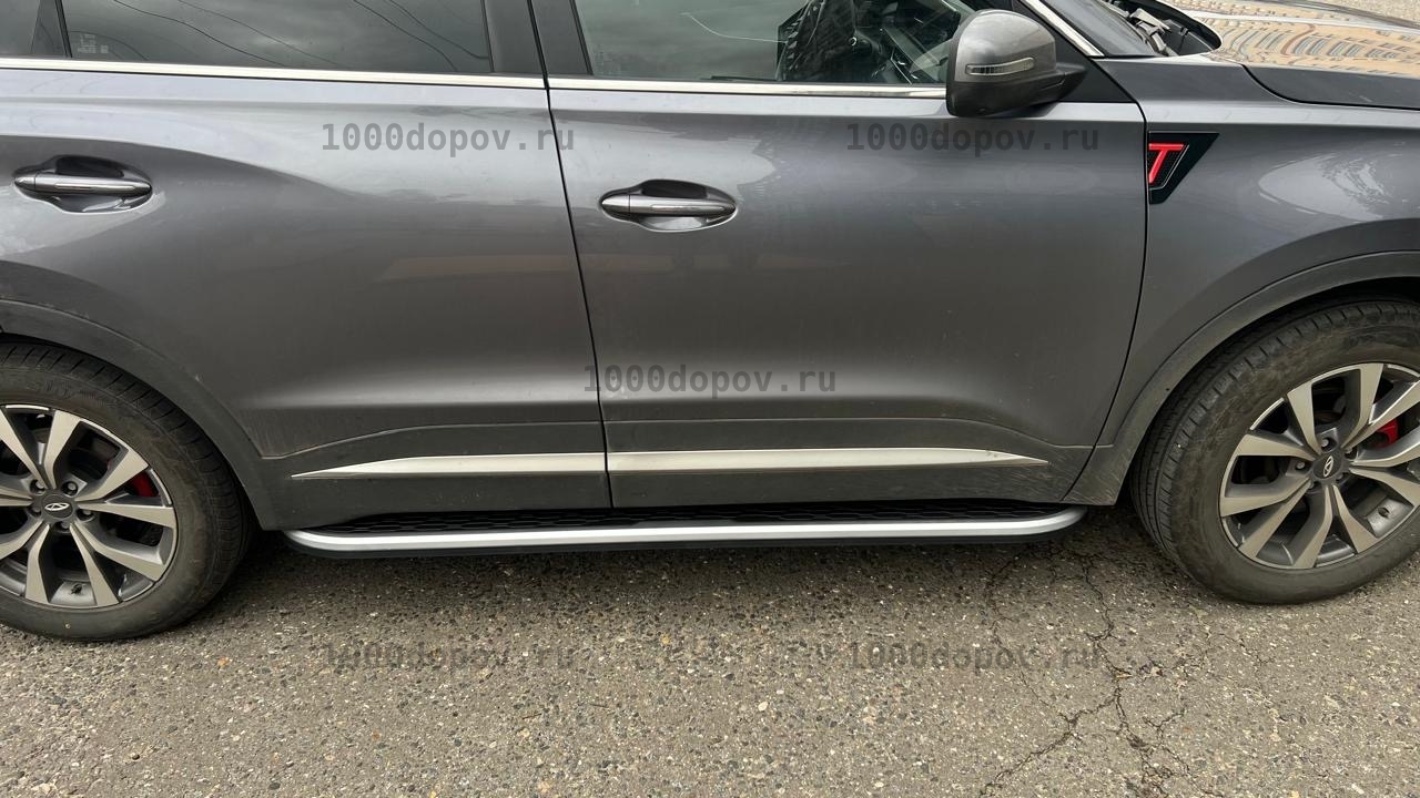 Пороги подножки на Chery Tiggo 7 / 7L / 7 pro / 7 pro max 2021-н.в. новые — рисунок 7