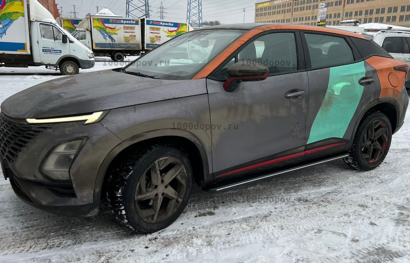 Пороги подножки Omoda C5 2022-н.в новые — рисунок 13