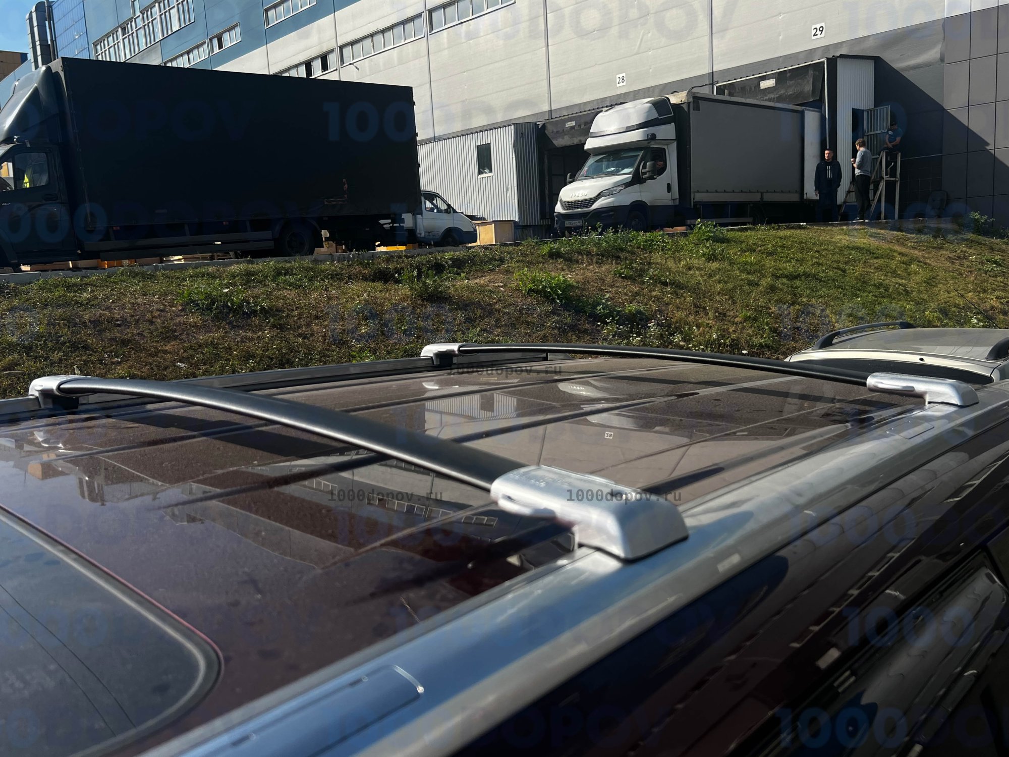 Багажник на рейлинги Lexus GX460/ Toyota Land Cruiser Prado J150 штатный — рисунок 1