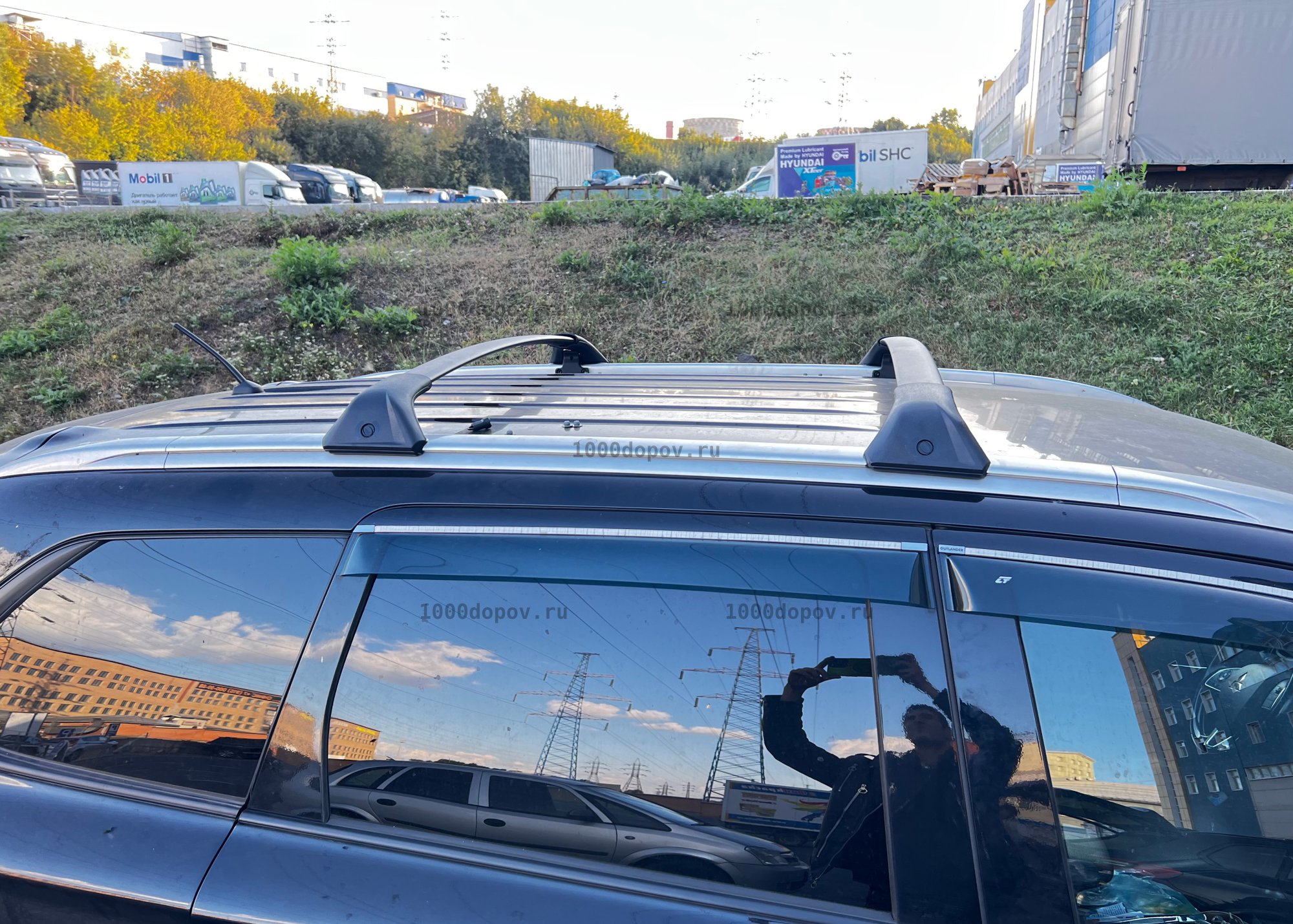 Багажник на рейлинги Mitsubishi Outlander 2012-н.в. штатный — рисунок 6