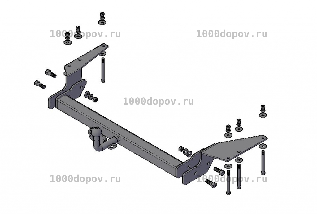 Фаркоп Трейлер 7510 SsangYong Kyron 2 2007-н.в. — рисунок 7