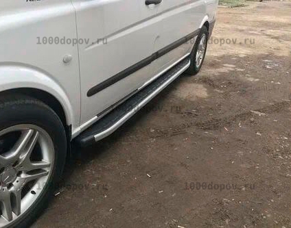 Пороги подножки на MERCEDES-BENZ VITO / VIANO Короткая база 2003-н.в. — рисунок 2