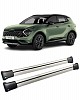 Багажник на рейлинги Kia Sportage 2022-н.в поперечины серебро — рис. 1