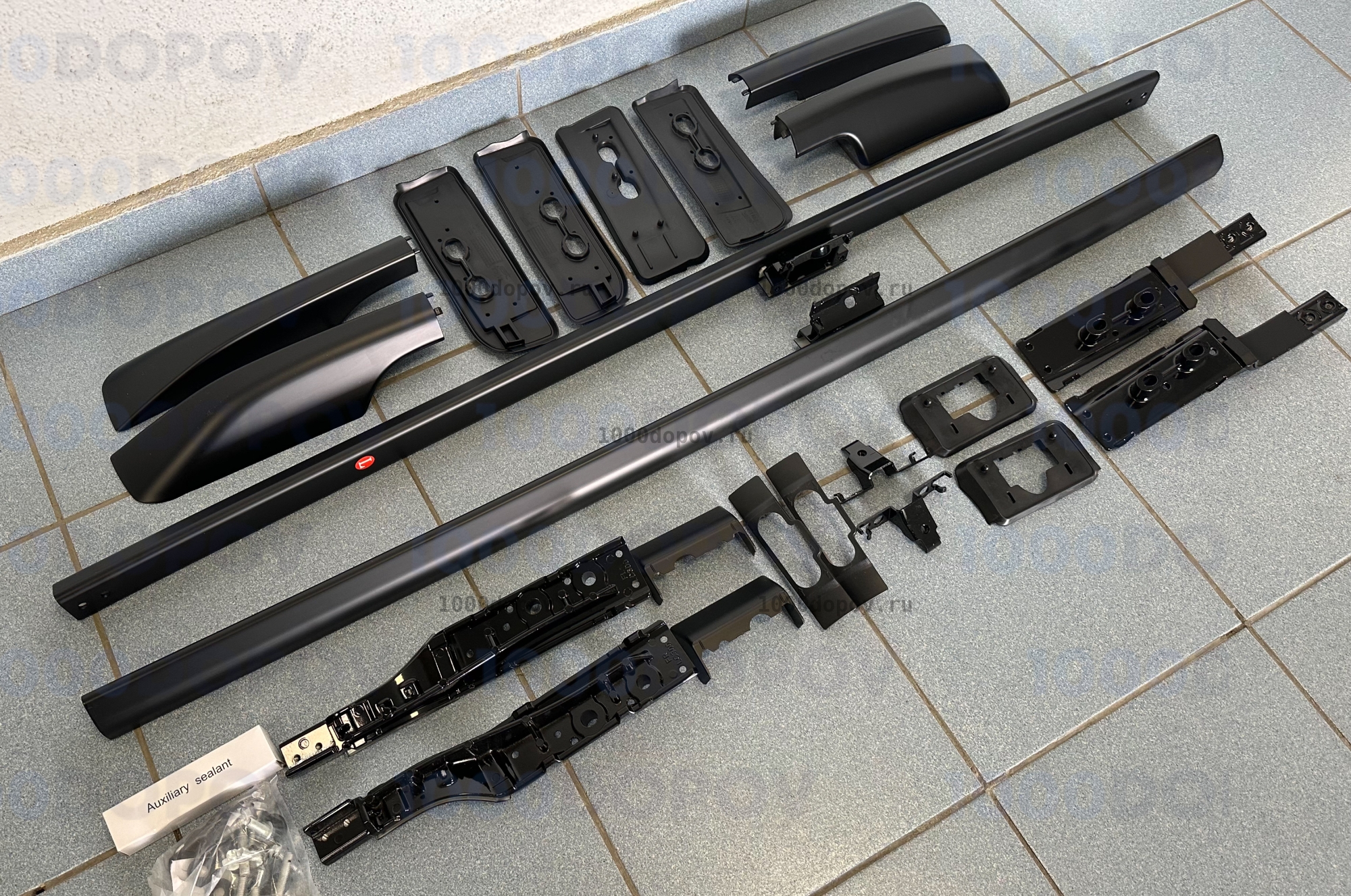 Рейлинги Toyota Land Cruiser 300 2021-н.в. черные — рисунок 7