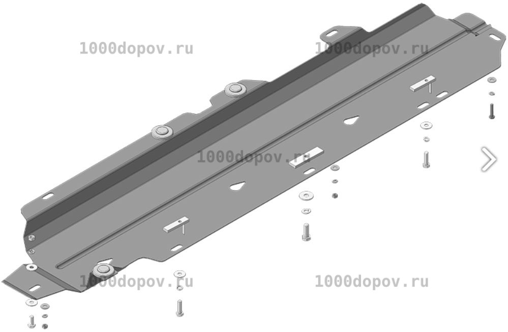 Защита Motodor 01733 Renault Kaptur 2016-2022 (Топл. трубок) — рисунок 2