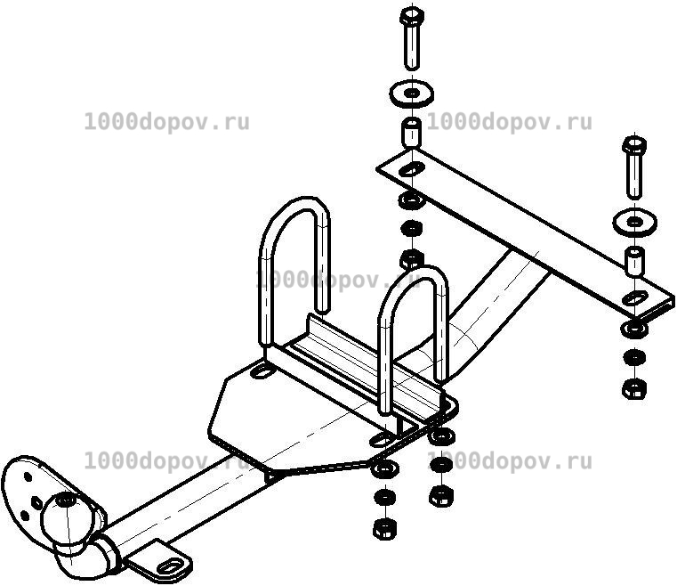 Фаркоп Avtos KI 06 KIA Sportage Grand 2001-2004 — рисунок 2