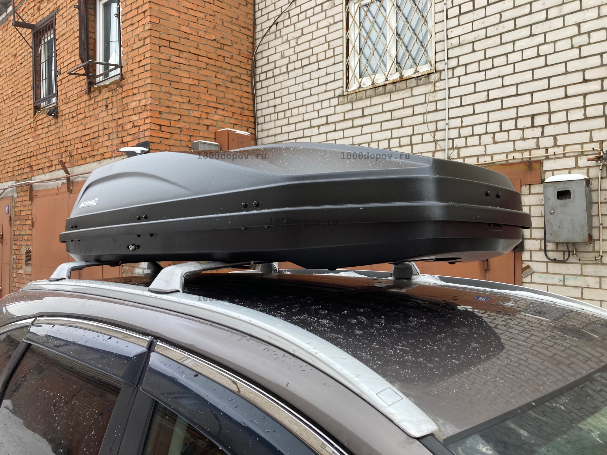 Автобокс ПТ Групп ACTIVE М (450 л.) двухсторонний черный — рисунок 6