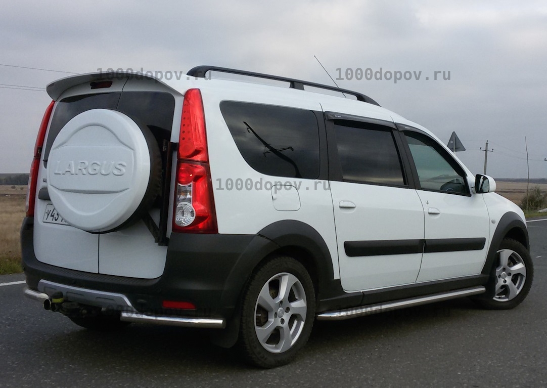 Колпак на запасное колесо ПТ Групп LADA LARGUS (Ларгус) 2012 белый — рисунок 1