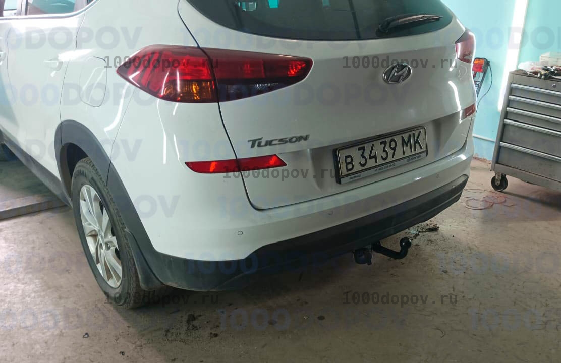 Фаркоп Leader Plus K124-A Hyundai Tucson 2018-н.в. кроме авто с двигателем 2,4 л — рисунок 1