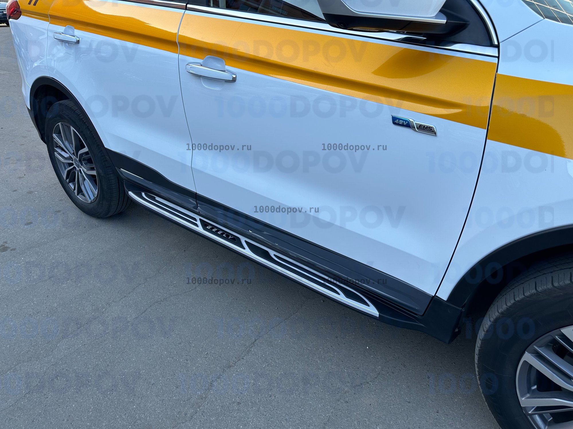 Интегрированные Пороги подножки на Geely Atlas PRO 2021-н.в 2 — рисунок 19