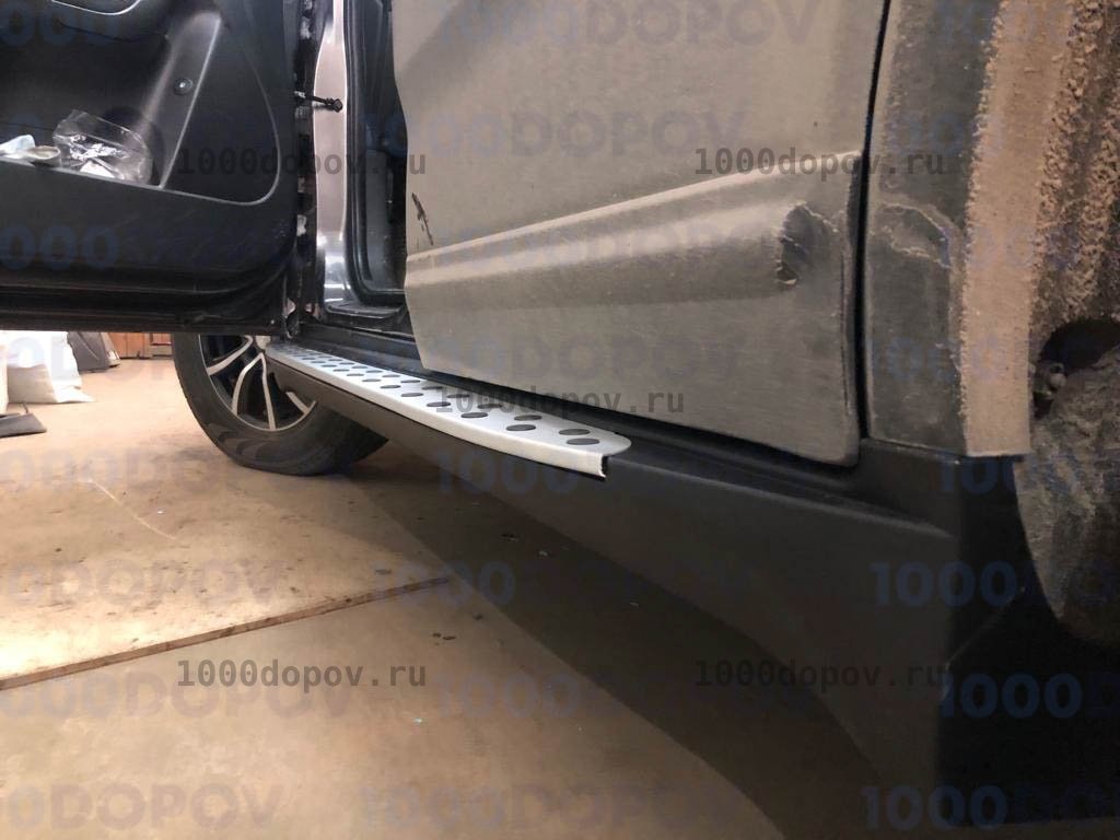 Пороги подножки на KIA Sorento 2009-2021 (Стиль BMW) — рисунок 2
