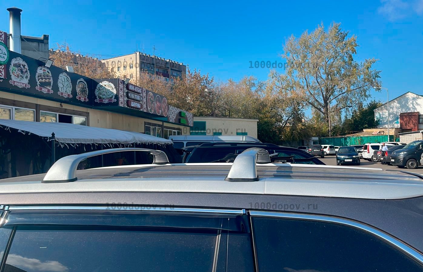 Багажник на рейлинги Toyota Highlander (XU50) 2013-2020 штатный — рисунок 1
