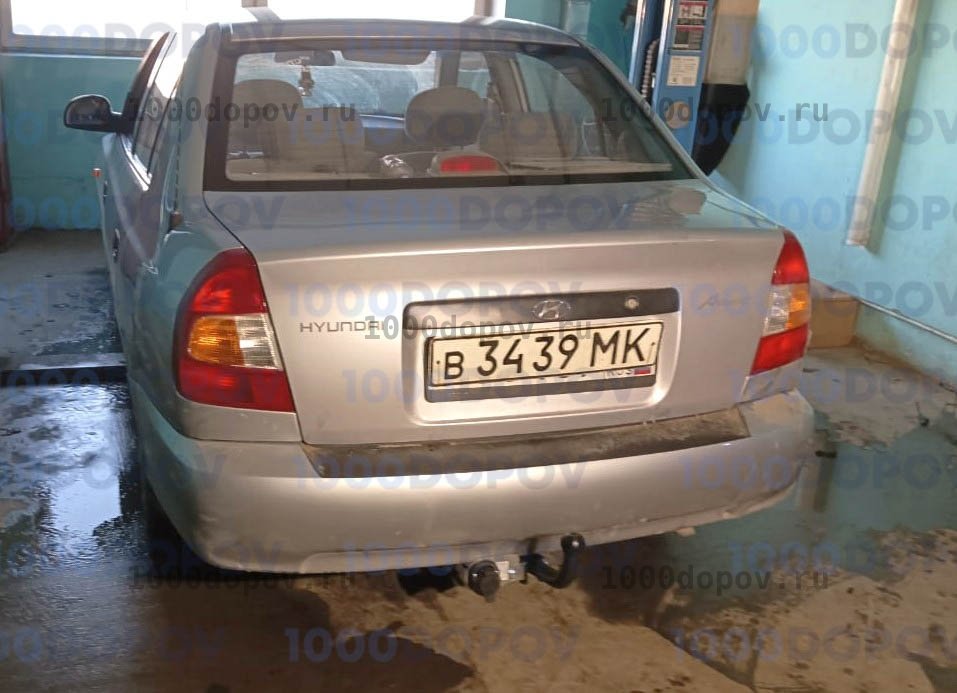 Фаркоп Трейлер 7210 Hyundai Accent 2000-2006 (Корея) — рисунок 2