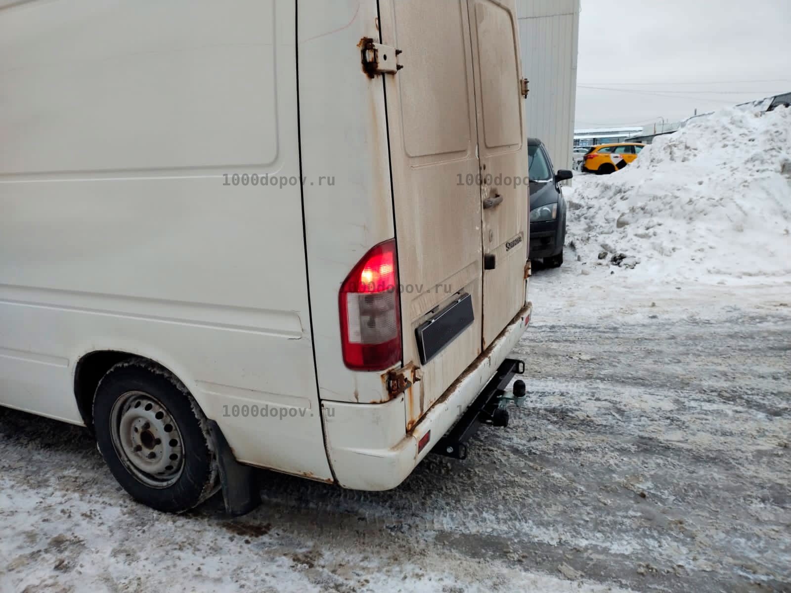 Фаркоп Motodor 91202-FE Mercedes Sprinter 1995-2006 кроме L1 (с оцинк. шаром) — рисунок 1
