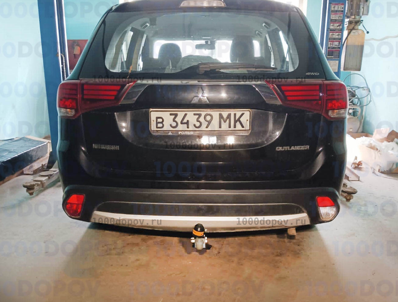 Фаркоп Motodor 91312-A Mitsubishi Outlander 2012 - 2019, 2019 - н.в. (оцинк. шар) — рисунок 22