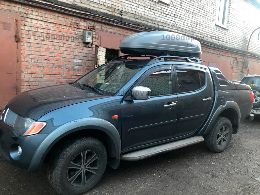 Автобокс ПТ Групп Turino 1 (410 л.) двухсторонний серый — рисунок 1
