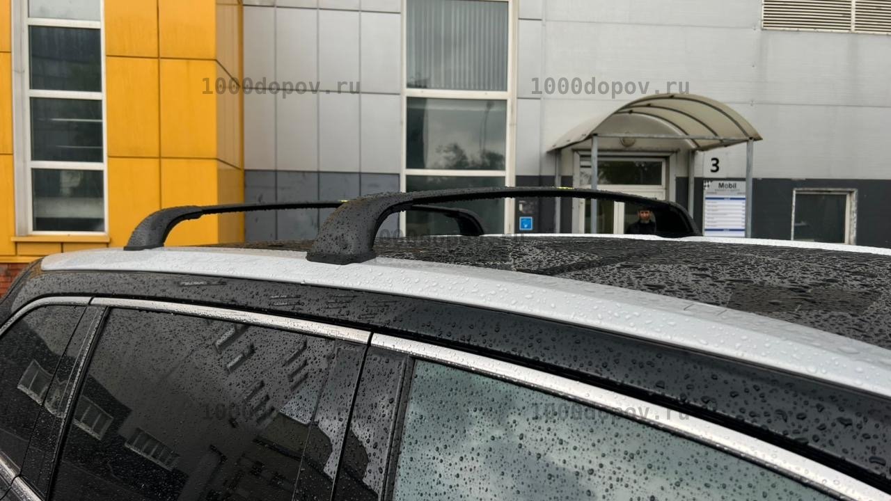 Багажник на рейлинги Toyota Highlander (XU50) 2013-2020 черный — рисунок 4