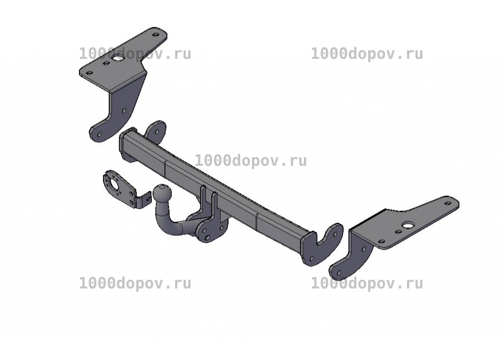 Фаркоп Трейлер 7840 Toyota Corolla (Е150/Е170) 2007-2013/2013-н.в — рисунок 3