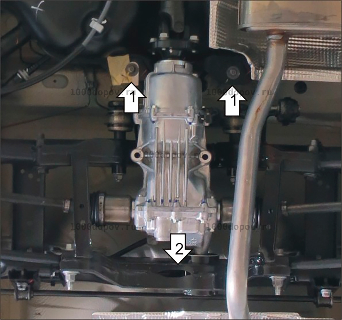 Защита Motodor 01732 на Renault Duster 2012-н.в. (Зад. дифференциал) — рисунок 5