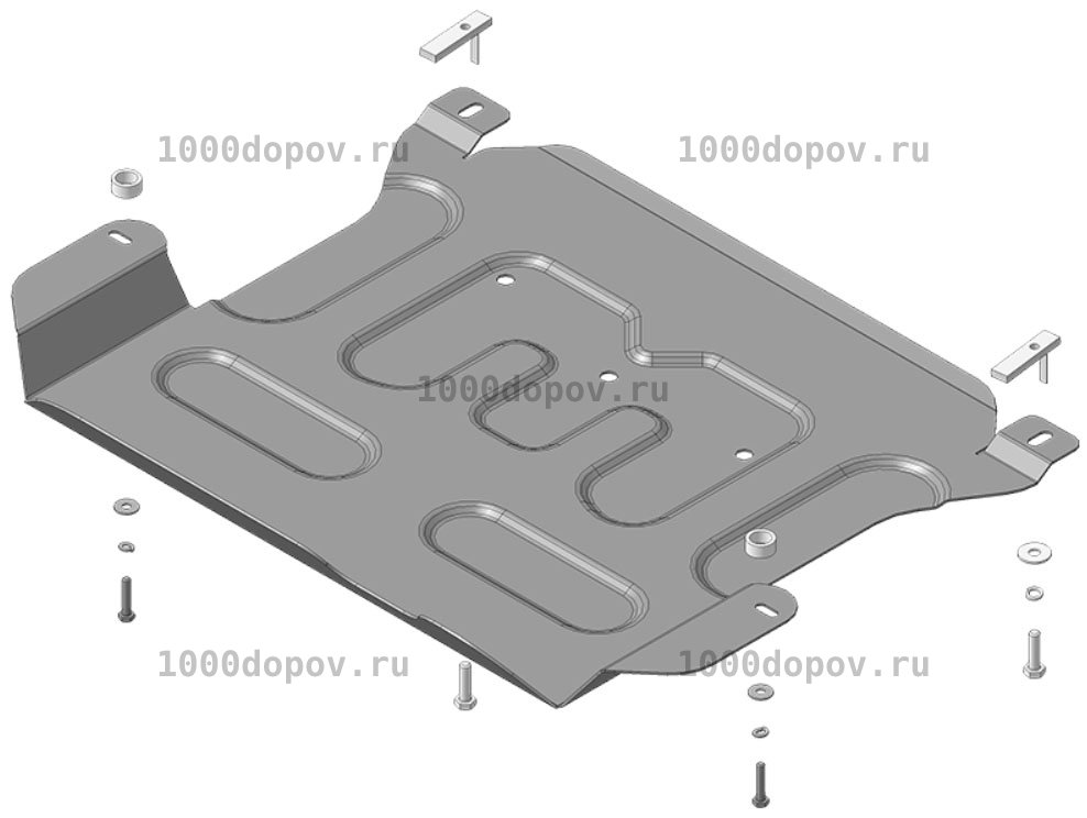 Защита Motodor 70903 Hyundai Tucson 2021-н.в. (Картер,КПП) — рисунок 1