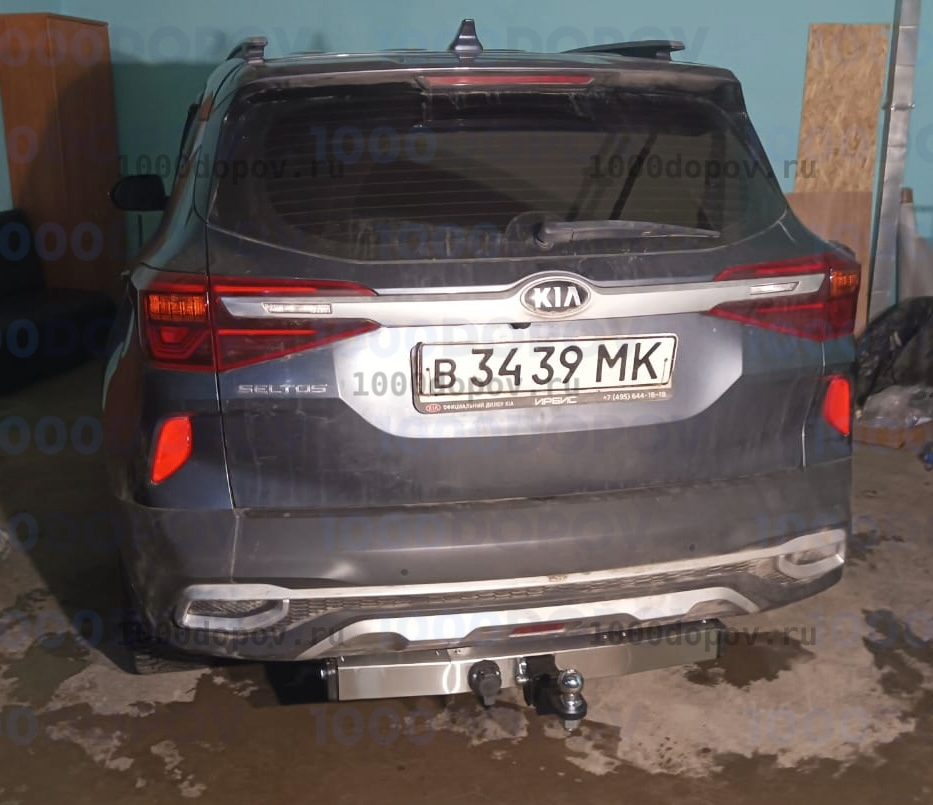 Фаркоп PT GROUP  KST-20-991124.00 для Kia Seltos 2020-2022. (нерж. накладка) — рисунок 8