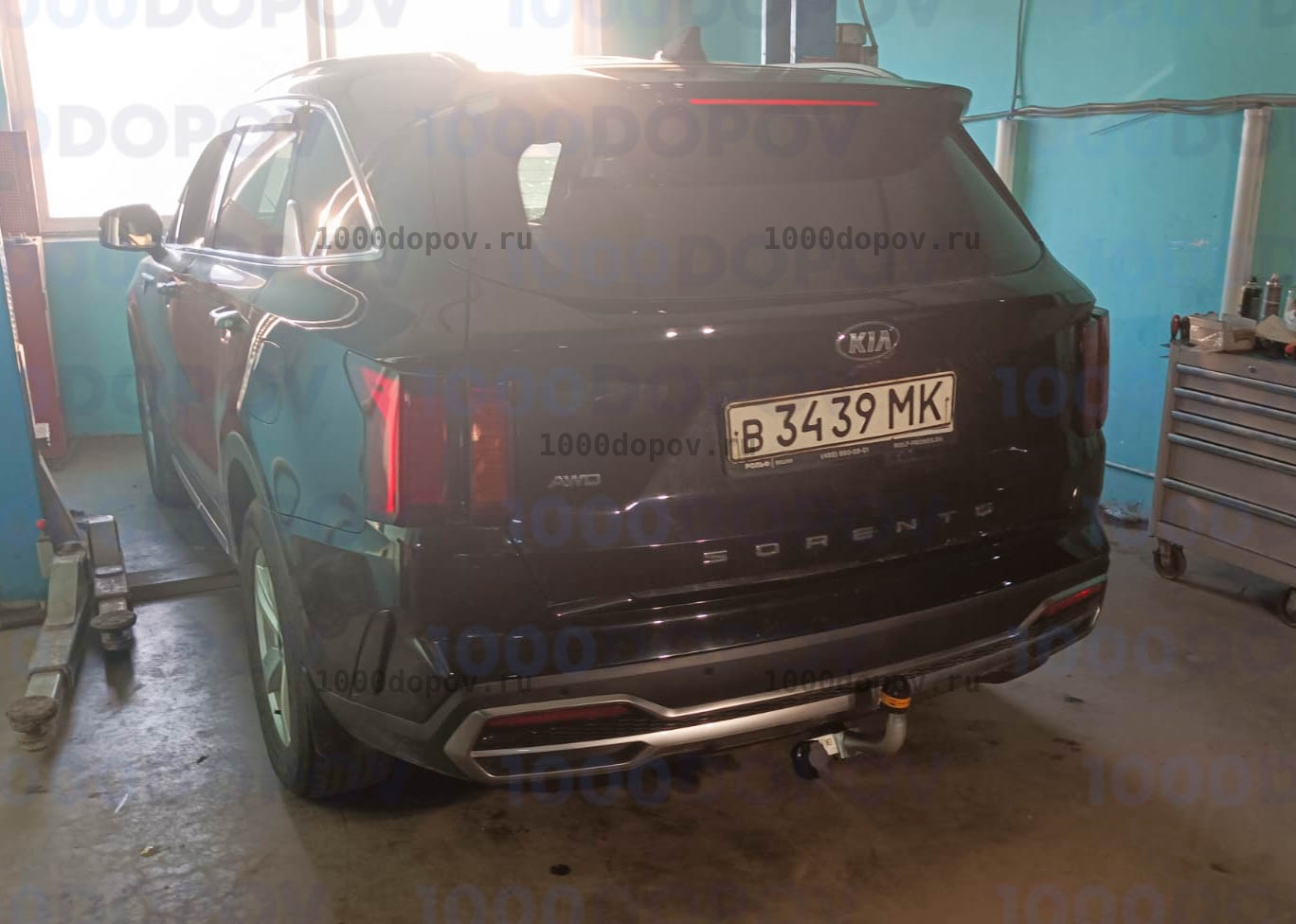 Фаркоп Motodor 91008-A Kia Sorento 2020-н.в. (оцинк. шар) — рисунок 1