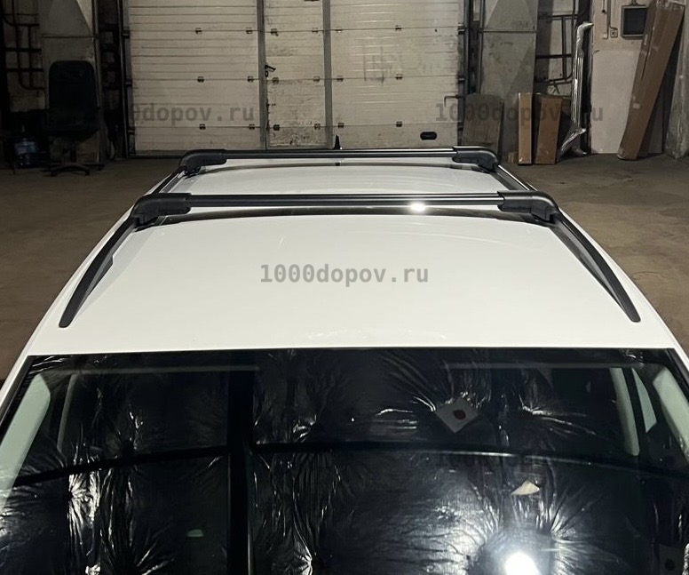 Багажник на рейлинги Subaru XV 2 поперечины черный — рисунок 5