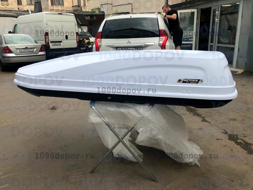 Автобокс ПТ Групп ACTIVE L (650 л.) двусторонний белый — рисунок 11