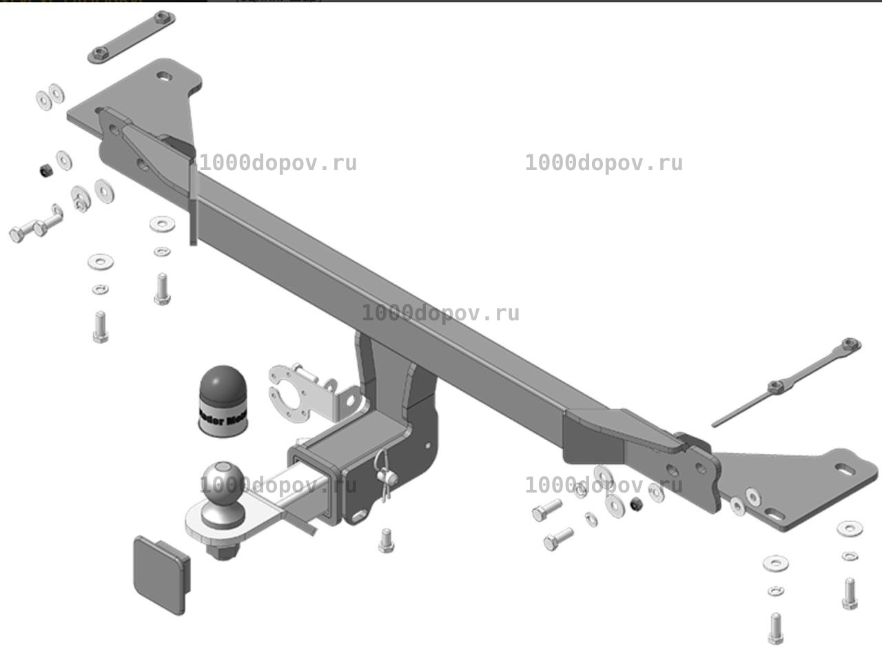 Фаркоп Motodor 94205-E Belgee X70 2021-н.в. — рисунок 1