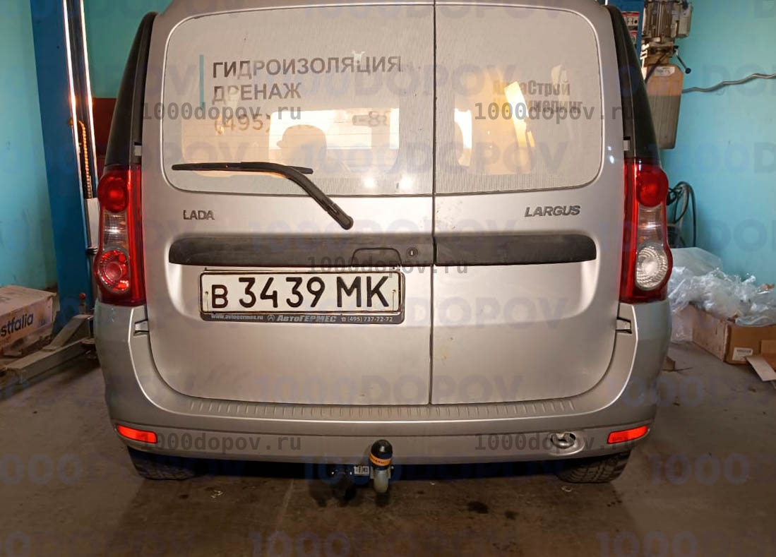 Фаркоп Motodor 92101-A  LADA Largus (в т.ч. Cross) 2012-н.в. (оцинк. шар) — рисунок 2