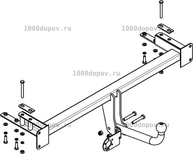 Фаркоп Avtos CV 04 Chevrolet Lacetti универсал 2005-2012 — рисунок 4
