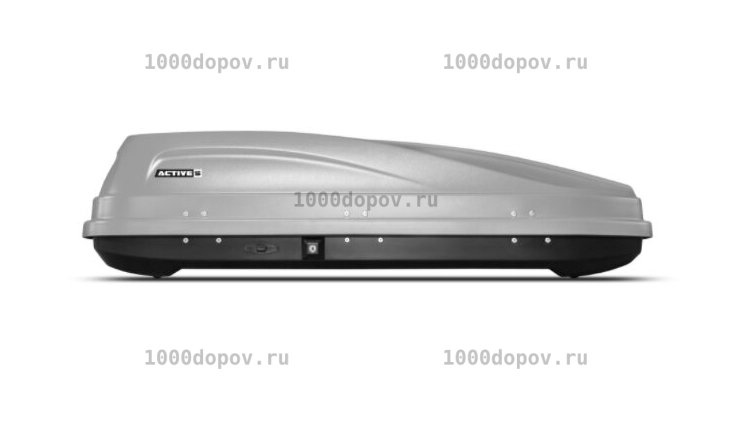 Автобокс ПТ Групп ACTIVE S (320 л.) двусторонний серый — рисунок 1